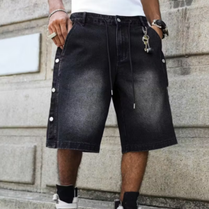 Men's Drawstring Denim Shorts