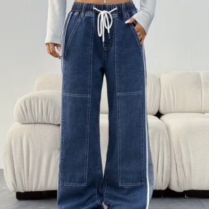 Loose-fit Jeans Featuring Side Slant Pockets
