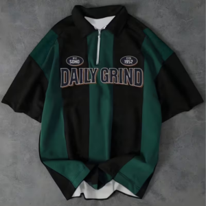 Men's Black Short Sleeve Casual Polo Shirt